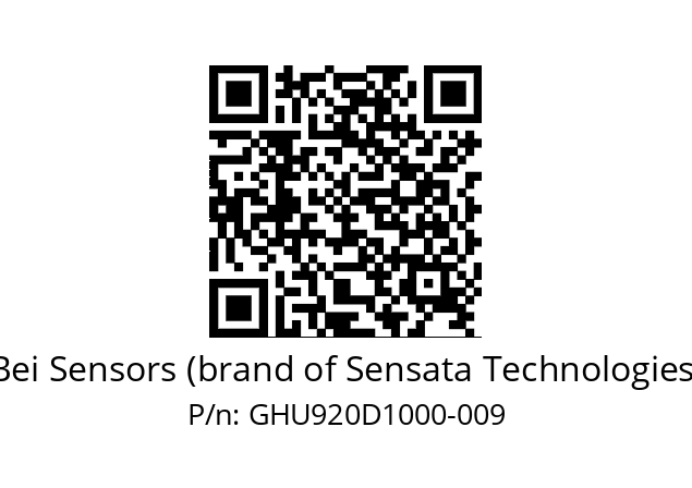  GHU9_20//5G59//10000//G3R020//U0---- Bei Sensors (brand of Sensata Technologies) GHU920D1000-009