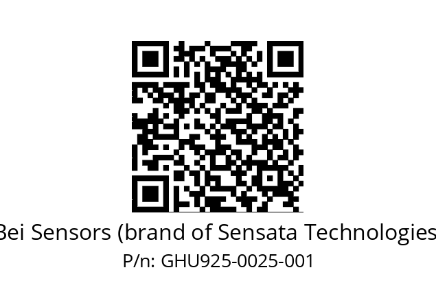  GHU9_25//5GT9//00025//G3R020//U0---- Bei Sensors (brand of Sensata Technologies) GHU925-0025-001