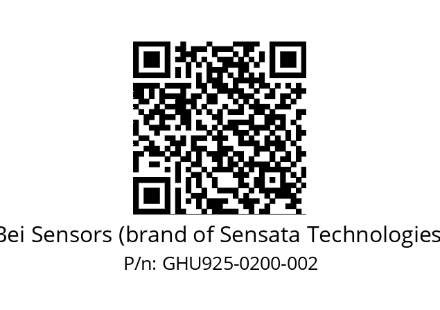  GHU9_25//5G59//00200//G6R//U1---- Bei Sensors (brand of Sensata Technologies) GHU925-0200-002