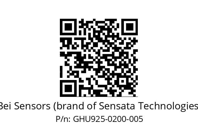  GHU9_25//5G59//00200//G3R020//U0---- Bei Sensors (brand of Sensata Technologies) GHU925-0200-005