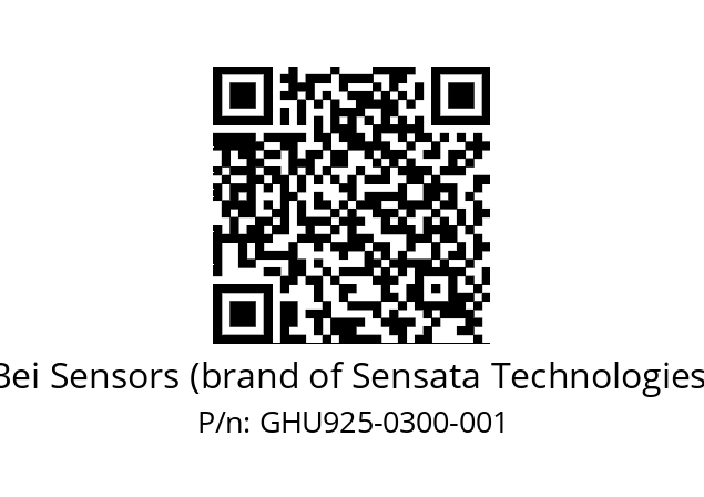  GHU9_25//2G29//00300//G6R//U0---- Bei Sensors (brand of Sensata Technologies) GHU925-0300-001