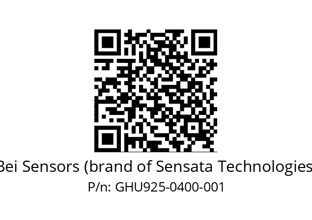  GHU9_25//5G59//00400//G6R//U1---- Bei Sensors (brand of Sensata Technologies) GHU925-0400-001