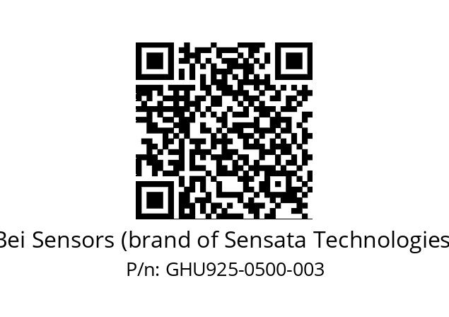  GHU9_25//5G59//00500//G6R//U0---- Bei Sensors (brand of Sensata Technologies) GHU925-0500-003