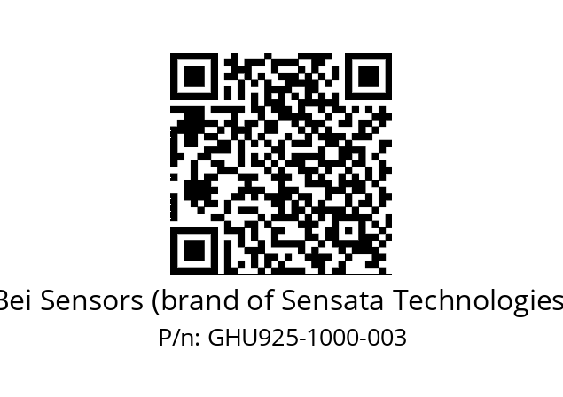  GHU9_25//3G39//01000//G6R//U0---- Bei Sensors (brand of Sensata Technologies) GHU925-1000-003