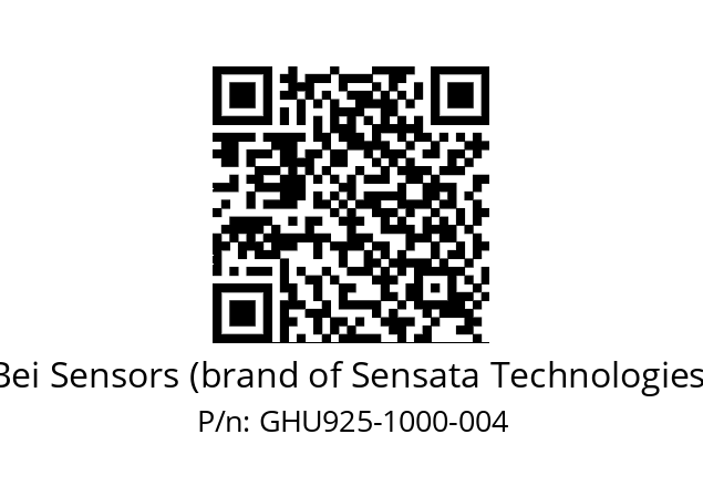  GHU9_25//2G29//01000//G3R020//U1---- Bei Sensors (brand of Sensata Technologies) GHU925-1000-004