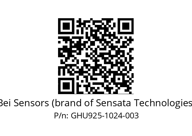  GHU9_25//2G29//01024//G6R//U1---- Bei Sensors (brand of Sensata Technologies) GHU925-1024-003