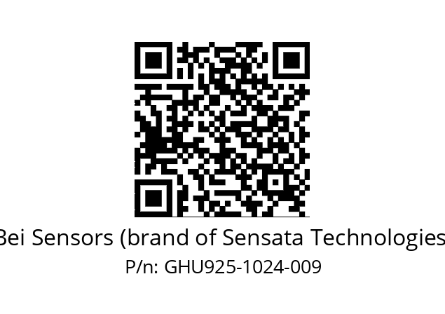  GHU9_25//5G29//01024//G6R//U0---- Bei Sensors (brand of Sensata Technologies) GHU925-1024-009