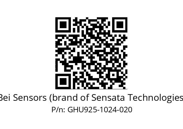  GHU9_25//2G29//01024//GPR012//U062-- Bei Sensors (brand of Sensata Technologies) GHU925-1024-020