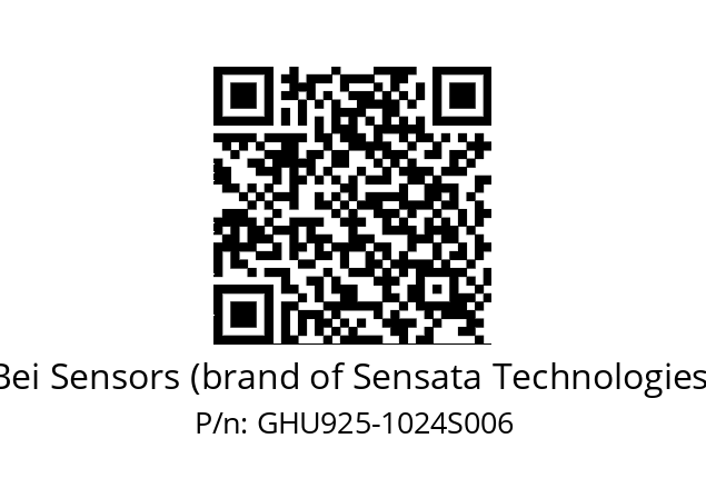  GHU9S25/0B/3G39//01024//GTR//U0---- Bei Sensors (brand of Sensata Technologies) GHU925-1024S006