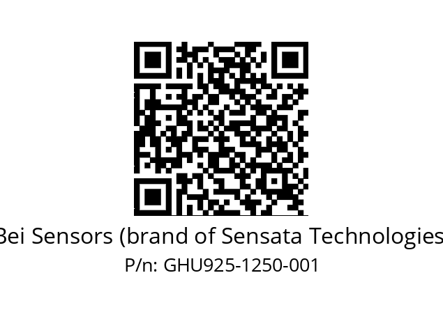  GHU9_25//5G59//01250//G6R//U0---- Bei Sensors (brand of Sensata Technologies) GHU925-1250-001