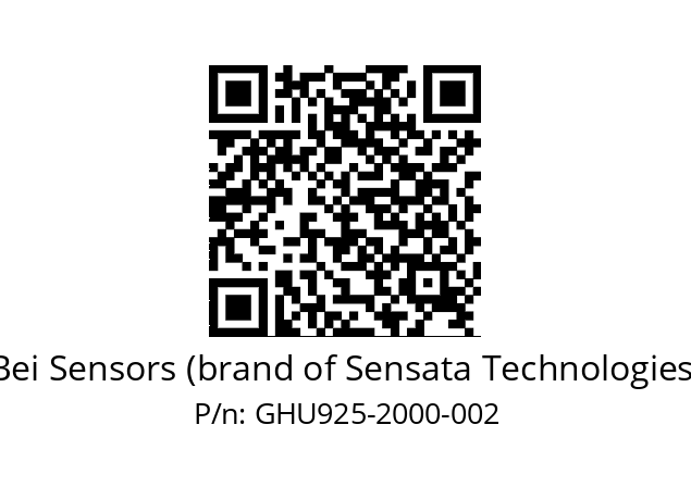  GHU9_25//3G39//02000//G6R//U0---- Bei Sensors (brand of Sensata Technologies) GHU925-2000-002