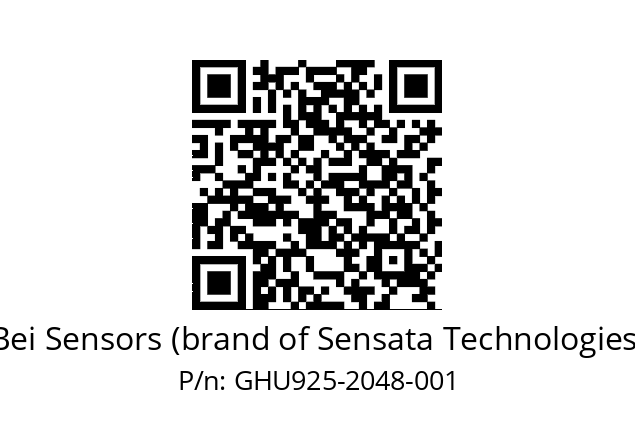  GHU9_25//2G29//02048//G6R//U1---- Bei Sensors (brand of Sensata Technologies) GHU925-2048-001