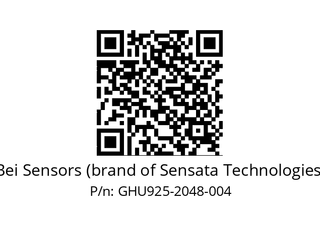  GHU9_25//2G29//02048//G3R050//U1---- Bei Sensors (brand of Sensata Technologies) GHU925-2048-004