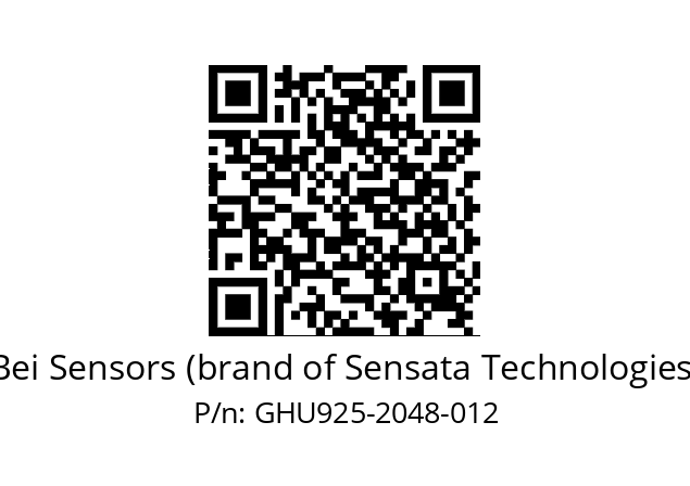  GHU9_25//5GT9//02048//G3R020//U0---- Bei Sensors (brand of Sensata Technologies) GHU925-2048-012