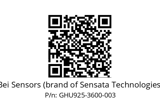  GHU9_25//2G29//03600//G3R020//U0---- Bei Sensors (brand of Sensata Technologies) GHU925-3600-003