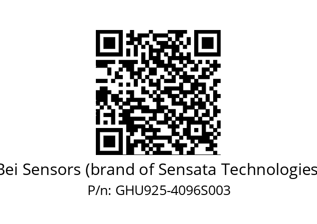  GHU9S25//5G57//04096//G3R020/06/U0---- Bei Sensors (brand of Sensata Technologies) GHU925-4096S003