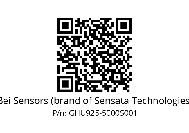  GHU9S25//2G29/0C/05000//G6R//U0---- Bei Sensors (brand of Sensata Technologies) GHU925-5000S001