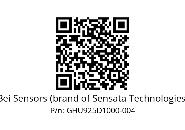  GHU9_25//5G29//10000//G6R//U0---- Bei Sensors (brand of Sensata Technologies) GHU925D1000-004