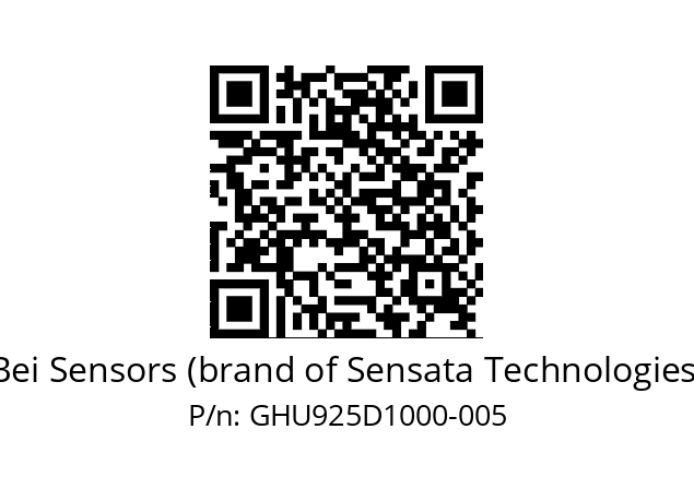  GHU9_25//5G59//10000//G3R020//U1---- Bei Sensors (brand of Sensata Technologies) GHU925D1000-005