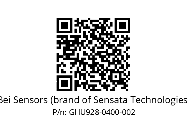  GHU9_28//2G29//00400//G3R030//U0DA-- Bei Sensors (brand of Sensata Technologies) GHU928-0400-002