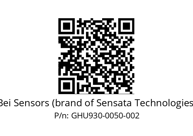  GHU9_30//5GT9//00050//G3R020// Bei Sensors (brand of Sensata Technologies) GHU930-0050-002