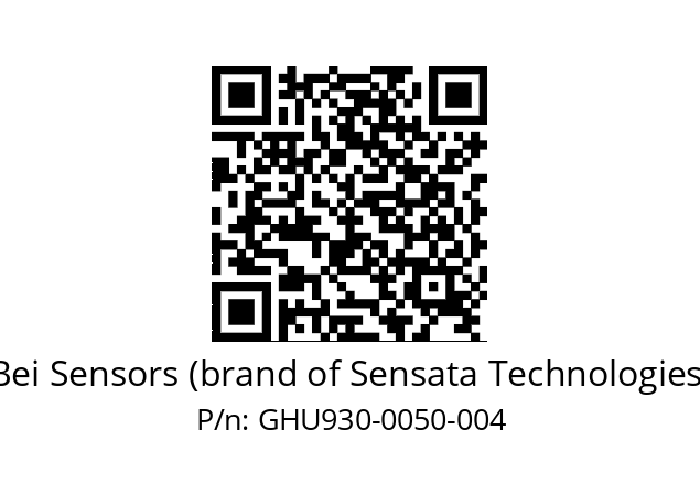  GHU9_30//5G59//00050//G3R020//--DA-- Bei Sensors (brand of Sensata Technologies) GHU930-0050-004