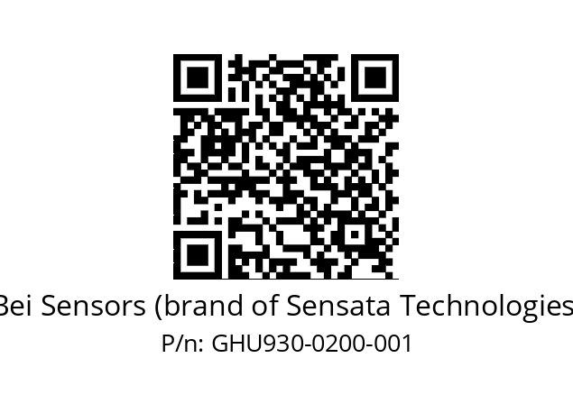  GHU9_30//5GT9//00200//G6R// Bei Sensors (brand of Sensata Technologies) GHU930-0200-001