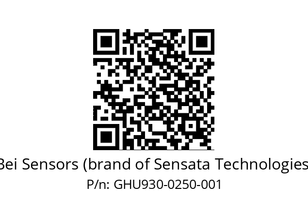  GHU9_30//5GT7//00250//G6R// Bei Sensors (brand of Sensata Technologies) GHU930-0250-001