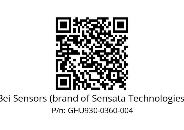  GHU9_30//5G59//00360//G3R150// Bei Sensors (brand of Sensata Technologies) GHU930-0360-004