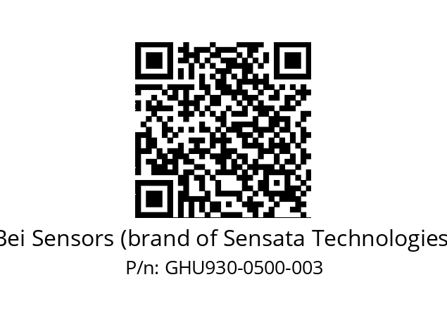  GHU9_30//5G59//00500//G6R// Bei Sensors (brand of Sensata Technologies) GHU930-0500-003