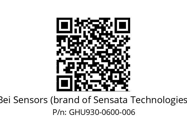  GHU9_30//5GT9//00600//G6R//--DA-- Bei Sensors (brand of Sensata Technologies) GHU930-0600-006