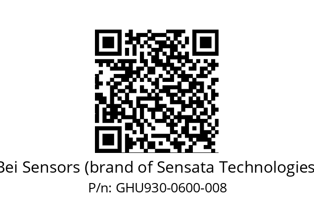  GHU9_30//3G39//00600//G6R//--DA-- Bei Sensors (brand of Sensata Technologies) GHU930-0600-008