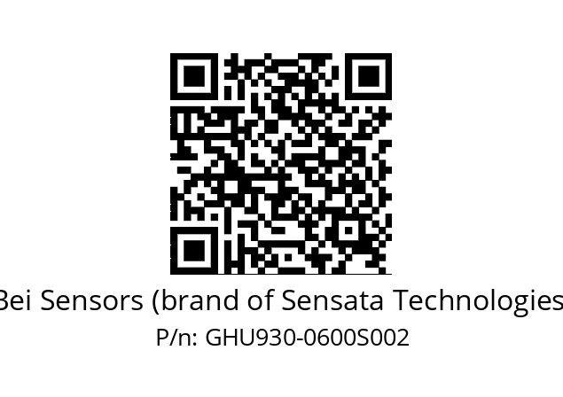  GHU9S30/0U/5G59//00600//G3R020// Bei Sensors (brand of Sensata Technologies) GHU930-0600S002