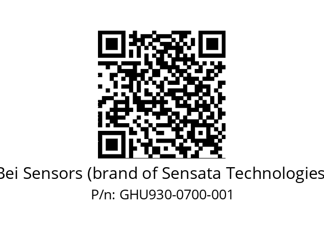  GHU9_30//5G59//00700//G8R//--83-- Bei Sensors (brand of Sensata Technologies) GHU930-0700-001