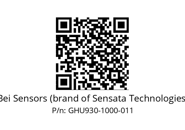  GHU9_30//2G29//01000//G8R//--DA-- Bei Sensors (brand of Sensata Technologies) GHU930-1000-011