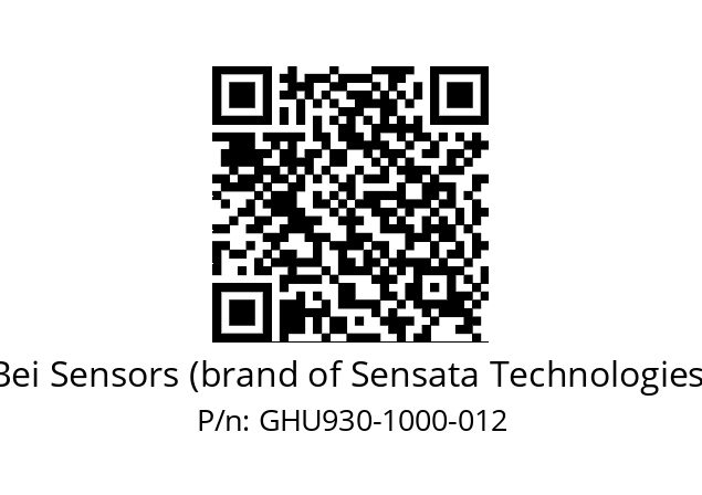  GHU9_30//5G59//01000//G8R//--DA-- Bei Sensors (brand of Sensata Technologies) GHU930-1000-012