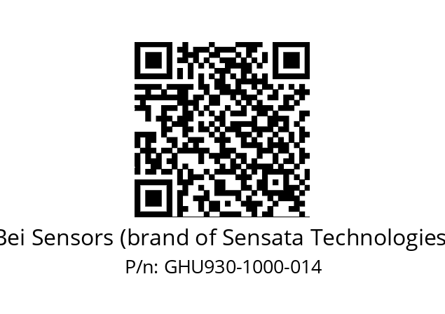  GHU9_30//5G59//01000//G3R020//--DA-- Bei Sensors (brand of Sensata Technologies) GHU930-1000-014