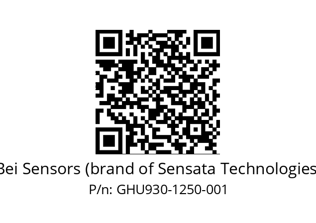  GHU9_30//5GT9//01250//G6R//--D4-- Bei Sensors (brand of Sensata Technologies) GHU930-1250-001