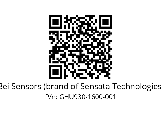  GHU9_30//5G29//01600//G3R020// Bei Sensors (brand of Sensata Technologies) GHU930-1600-001