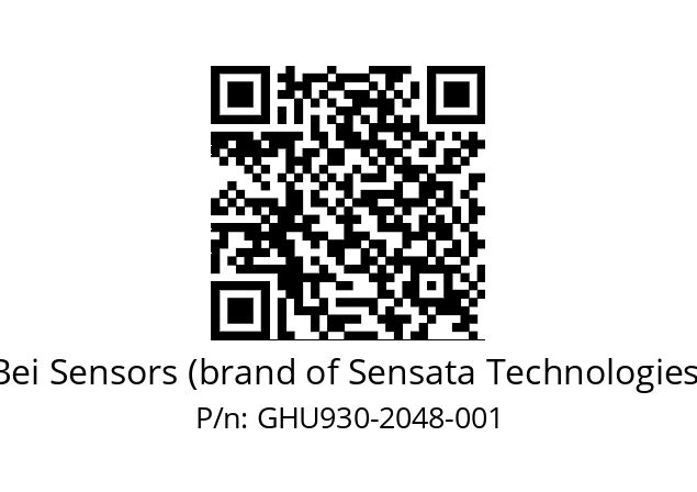  GHU9_30//2G29//02048//G3R020//--DA-- Bei Sensors (brand of Sensata Technologies) GHU930-2048-001