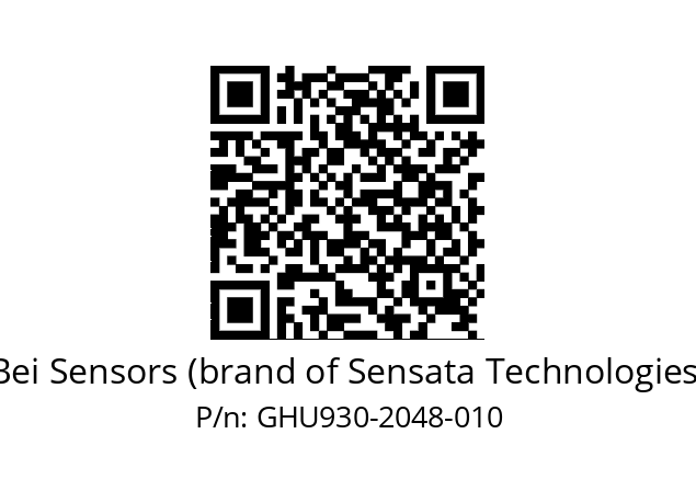  GHU9_30//5G59//02048//G3R020//--DA-- Bei Sensors (brand of Sensata Technologies) GHU930-2048-010