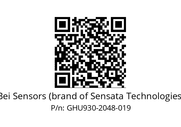  GHU9_30//5G59//02048//G6R//--DA-- Bei Sensors (brand of Sensata Technologies) GHU930-2048-019