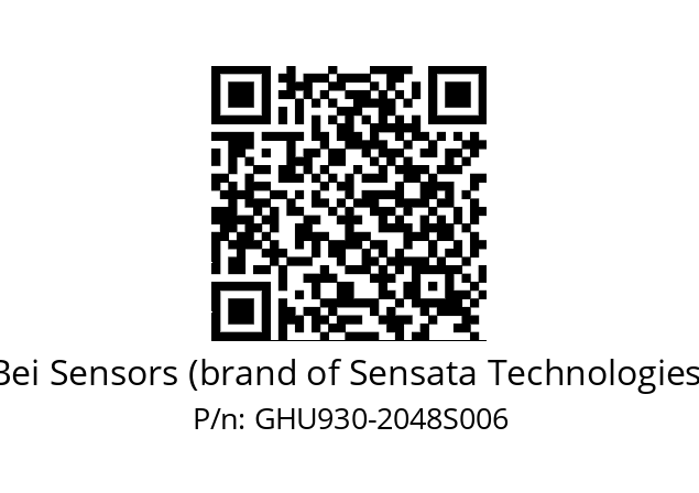  GHU9S30/01/5GT9//02048//G6R// Bei Sensors (brand of Sensata Technologies) GHU930-2048S006