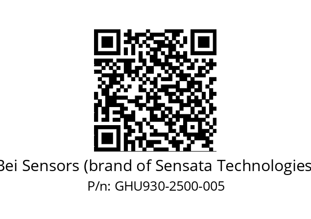  GHU9_30//5G5A//02500//G6R// Bei Sensors (brand of Sensata Technologies) GHU930-2500-005