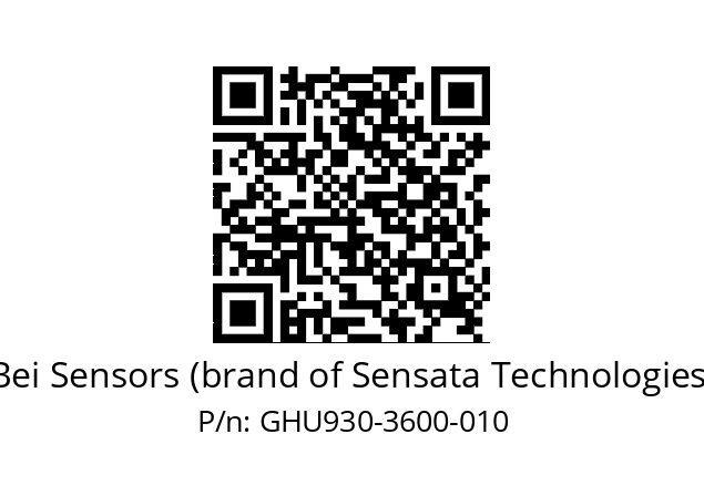  GHU9_30//5G59//03600//GPR030//--D4-- Bei Sensors (brand of Sensata Technologies) GHU930-3600-010