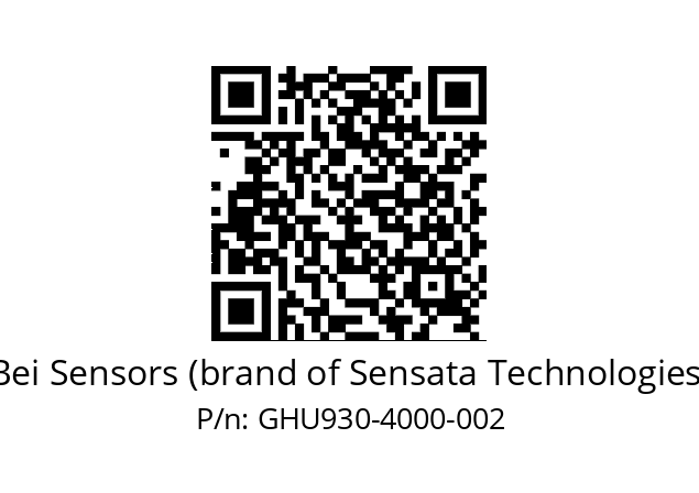  GHU9_30//5GT9//04000//G6R// Bei Sensors (brand of Sensata Technologies) GHU930-4000-002