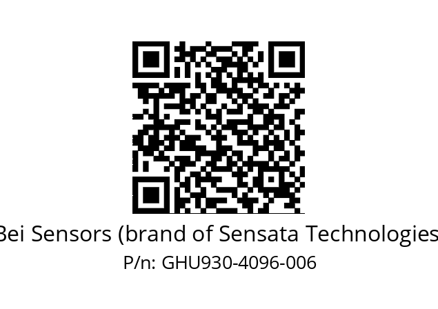  GHU9_30//5G2A//04096//G6R//--DA-- Bei Sensors (brand of Sensata Technologies) GHU930-4096-006