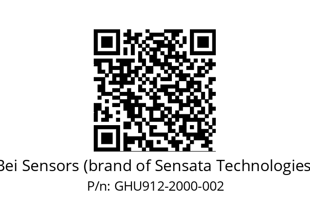  GHU9_12//5G59//02000//G3R020//U0---- Bei Sensors (brand of Sensata Technologies) GHU912-2000-002