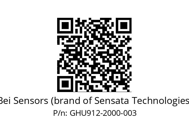  GHU9_12//2G29//02000//G6R//U0---- Bei Sensors (brand of Sensata Technologies) GHU912-2000-003