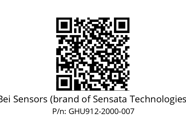  GHU9_12//3G39//02000//G6R//U0---- Bei Sensors (brand of Sensata Technologies) GHU912-2000-007